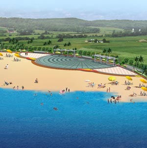 沙滩广场概念性规划设计效果图